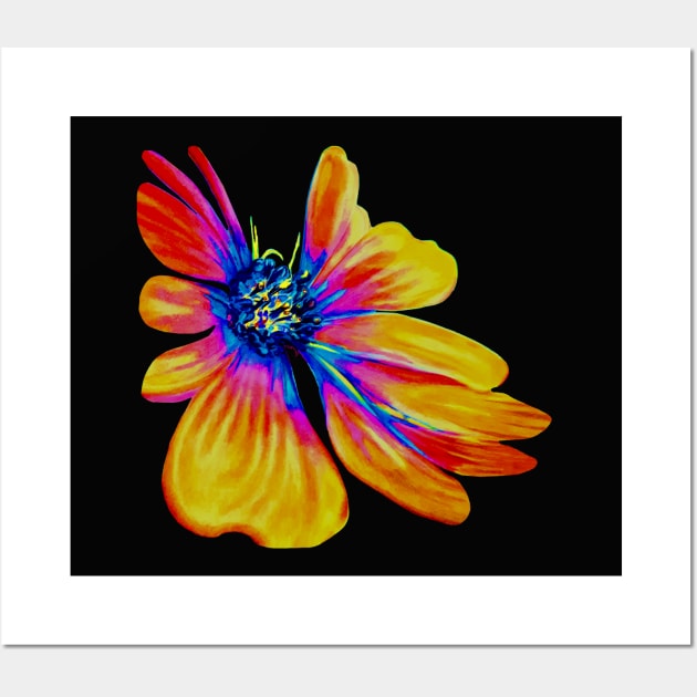 Techno Flower take 2 Wall Art by KatareyDesigns